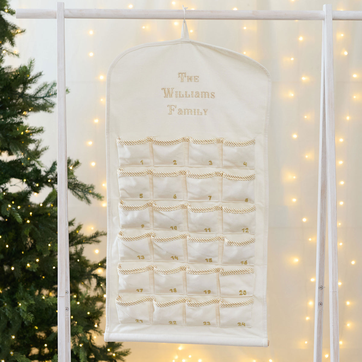 Personalised Neutral Name Advent Calendar