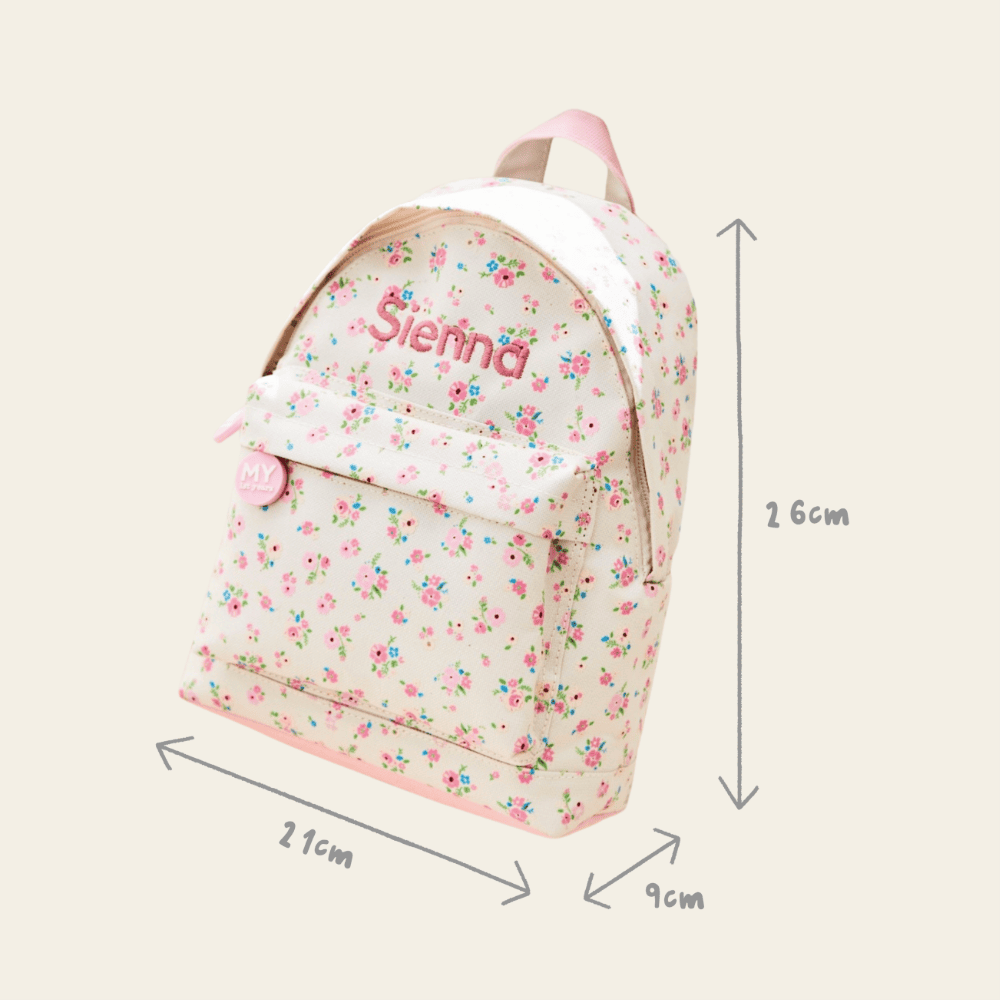 Personalised Ditsy Print Classic Mini Backpack
