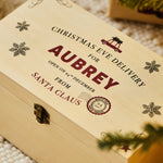 Personalised Christmas Eve Delivery Wooden Christmas Eve Box FSC®
