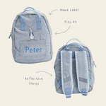 Personalised Peter Rabbit™ Blue Cord Mini Backpack