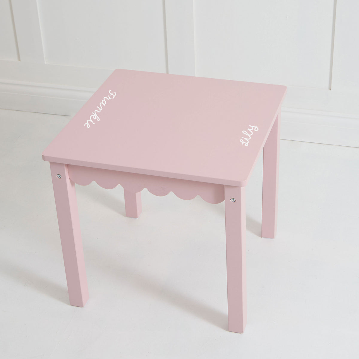 Personalised Pink Scalloped Table FSC®