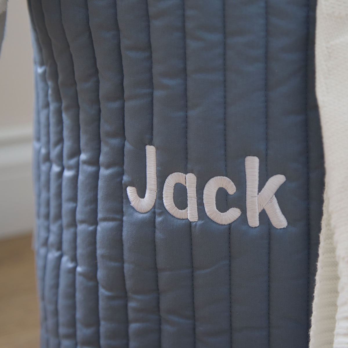 Personalised Large Blue Stripe Storage Bag