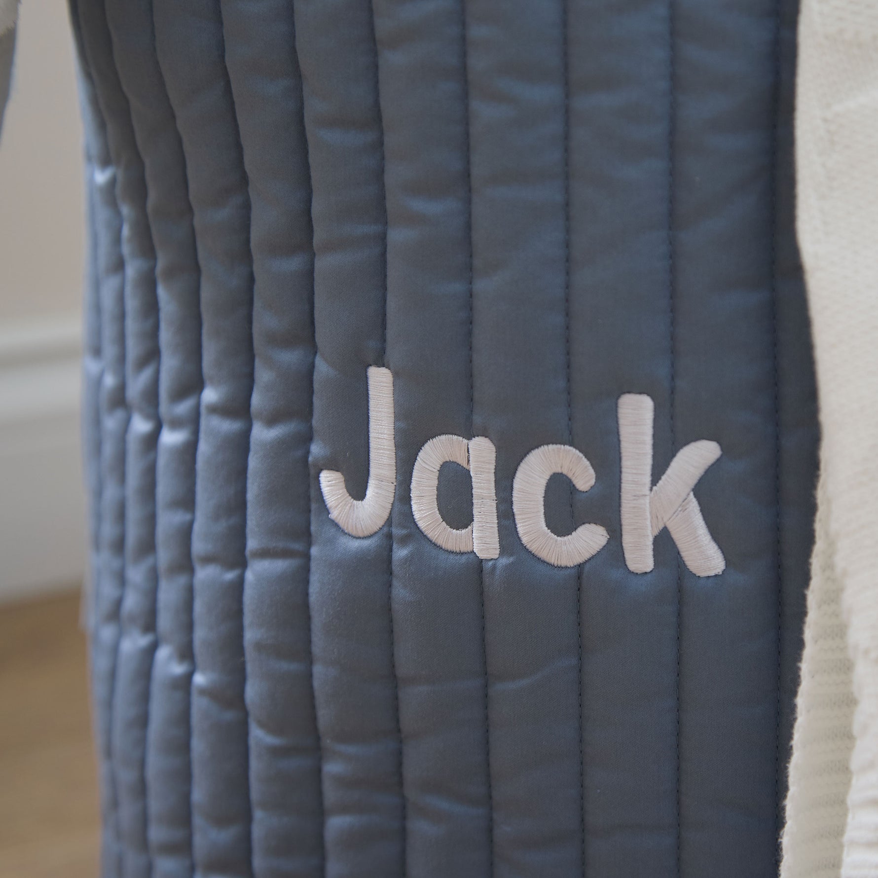 Personalised Large Blue Stripe Storage Bag