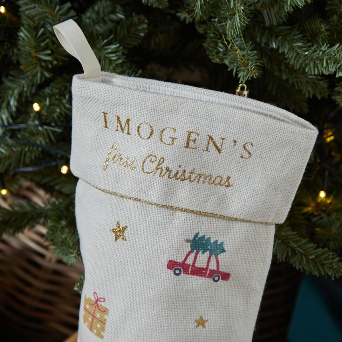 Personalised My 1st Christmas Small Gift Stocking