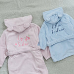 Big Sibling & Little Sibling Asset Fleece Robe Gift Set