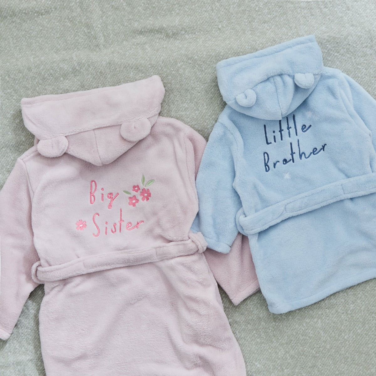 Big Sibling & Little Sibling Asset Fleece Robe Gift Set
