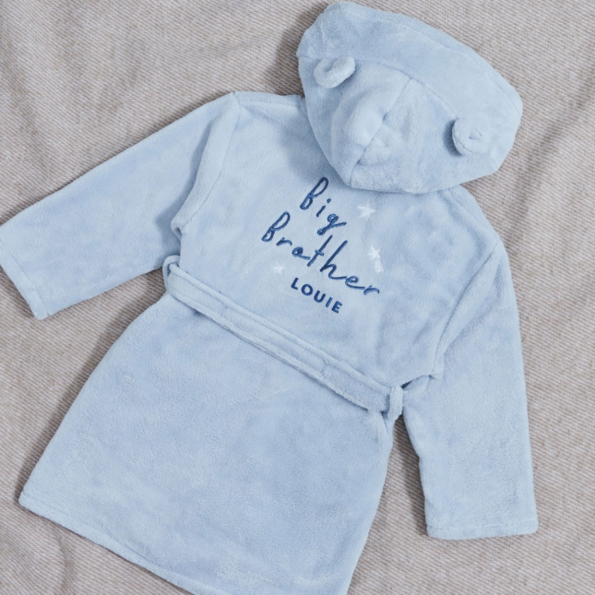 Personalized Big Brother Blue Fleece Robe