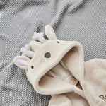 Personalised Reindeer Fleece Robe
