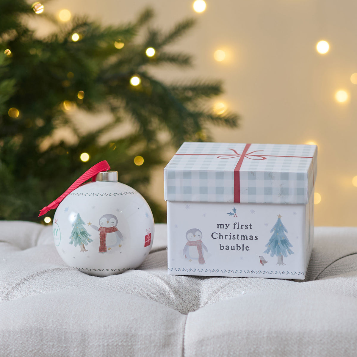 Personalised First Christmas Bauble