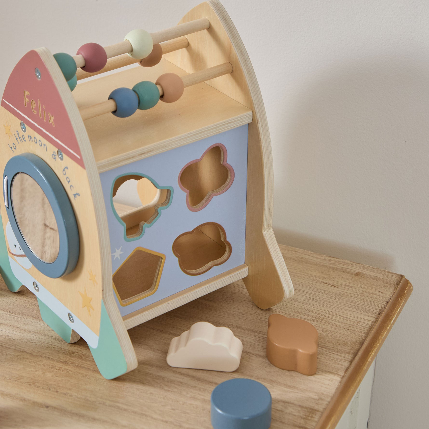 Personalised Rocket Shape Sorter FSC®