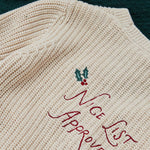 Personalised Nice List Oatmeal Cardigan