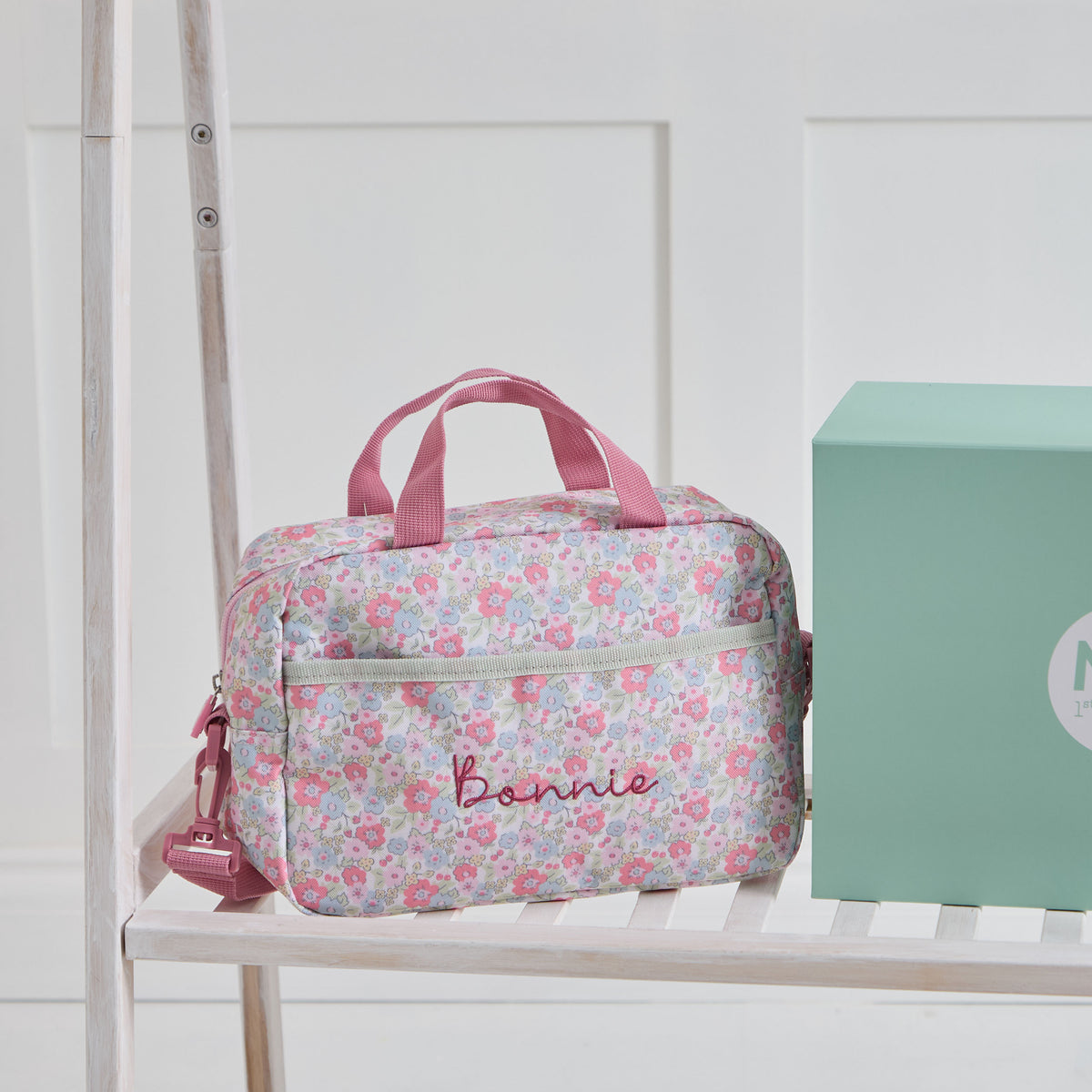 Personalised Cottage Ditsy Boxy Lunchbag