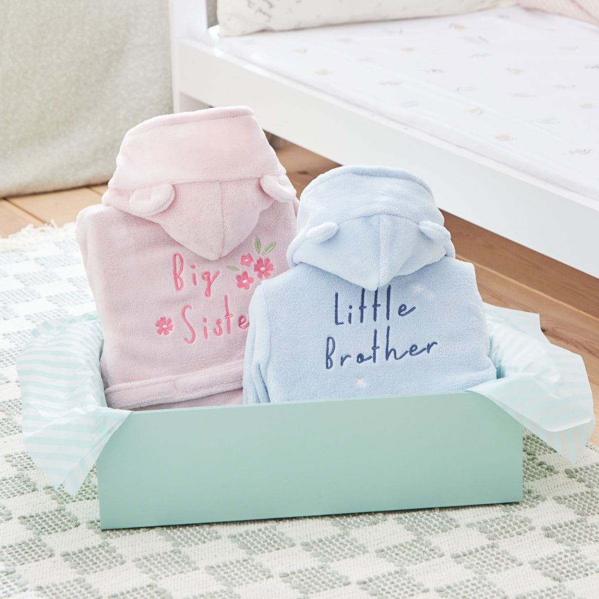 Big Sibling & Little Sibling Asset Fleece Robe Gift Set