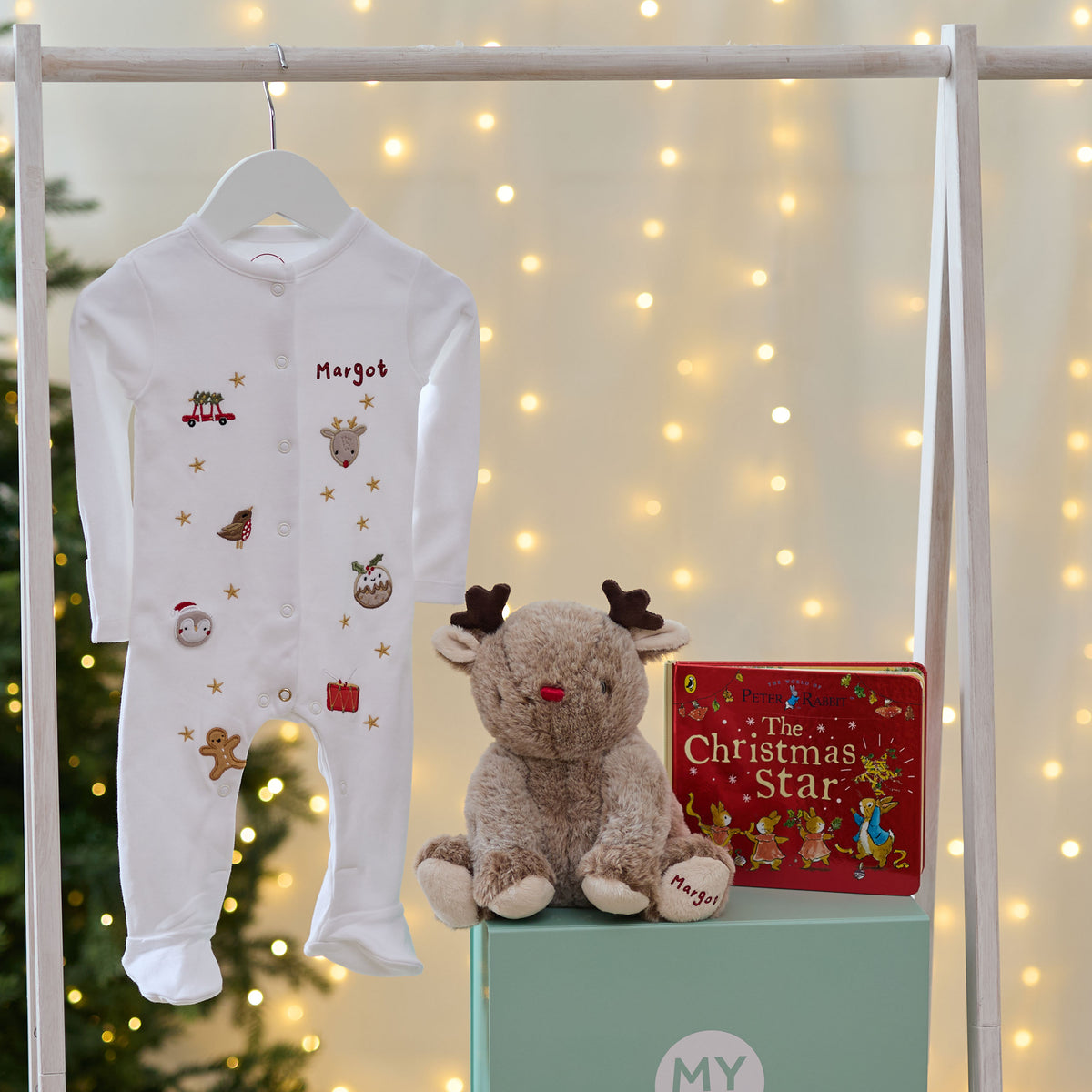 Personalised Christmas Cuddles and Tales Gift Set