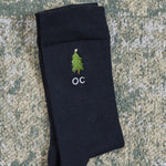 Personalised Christmas Tree Navy Socks