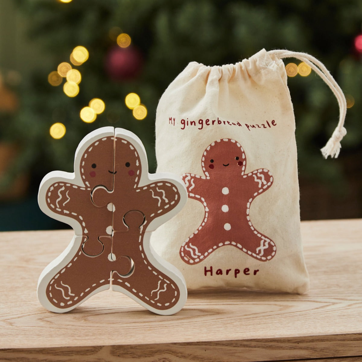 Gingerbread Wooden Puzzle FSC® 12 months+