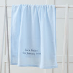 Personalized Blue Cellular Baby Blanket