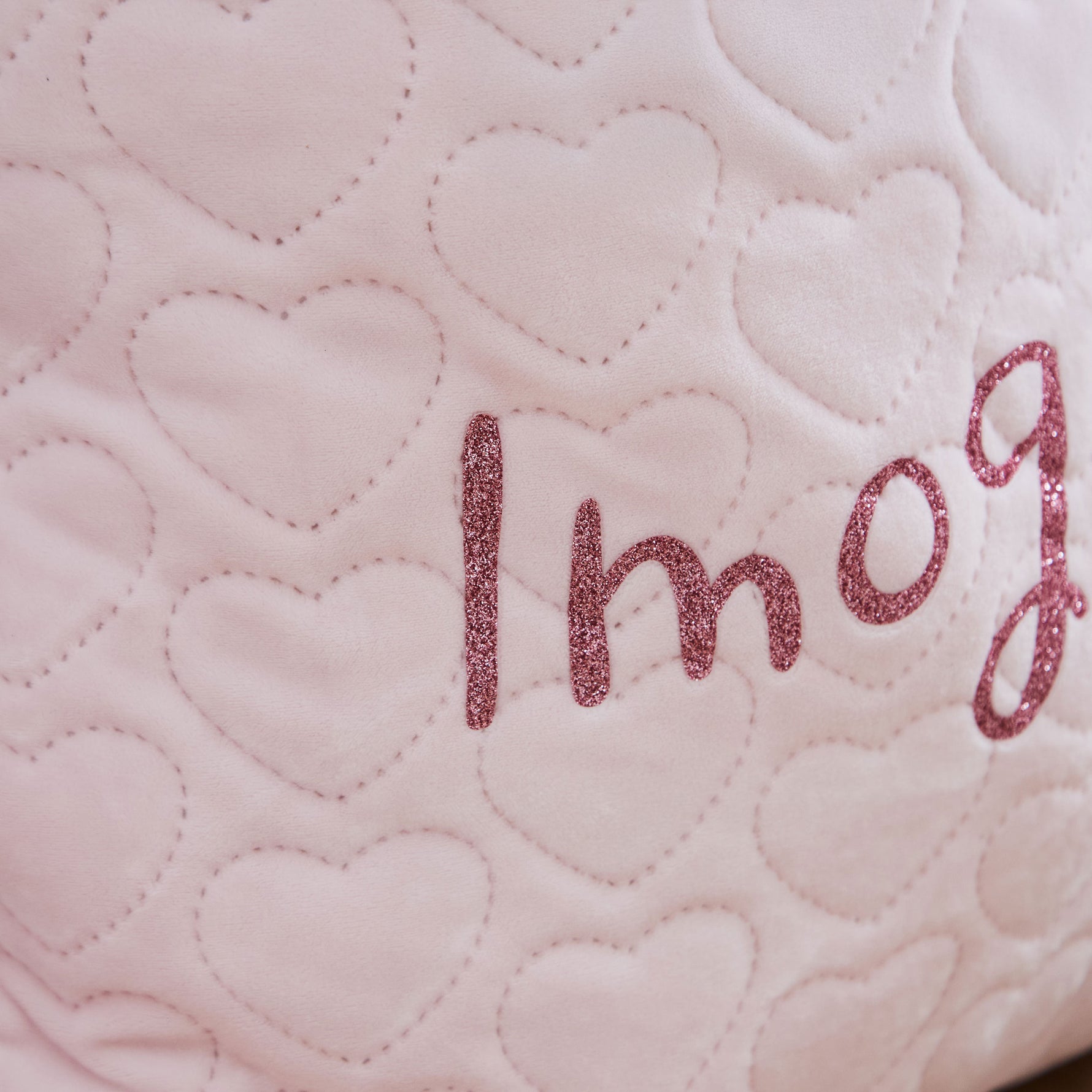 Personalised Name Pink Velvet Gift Sack