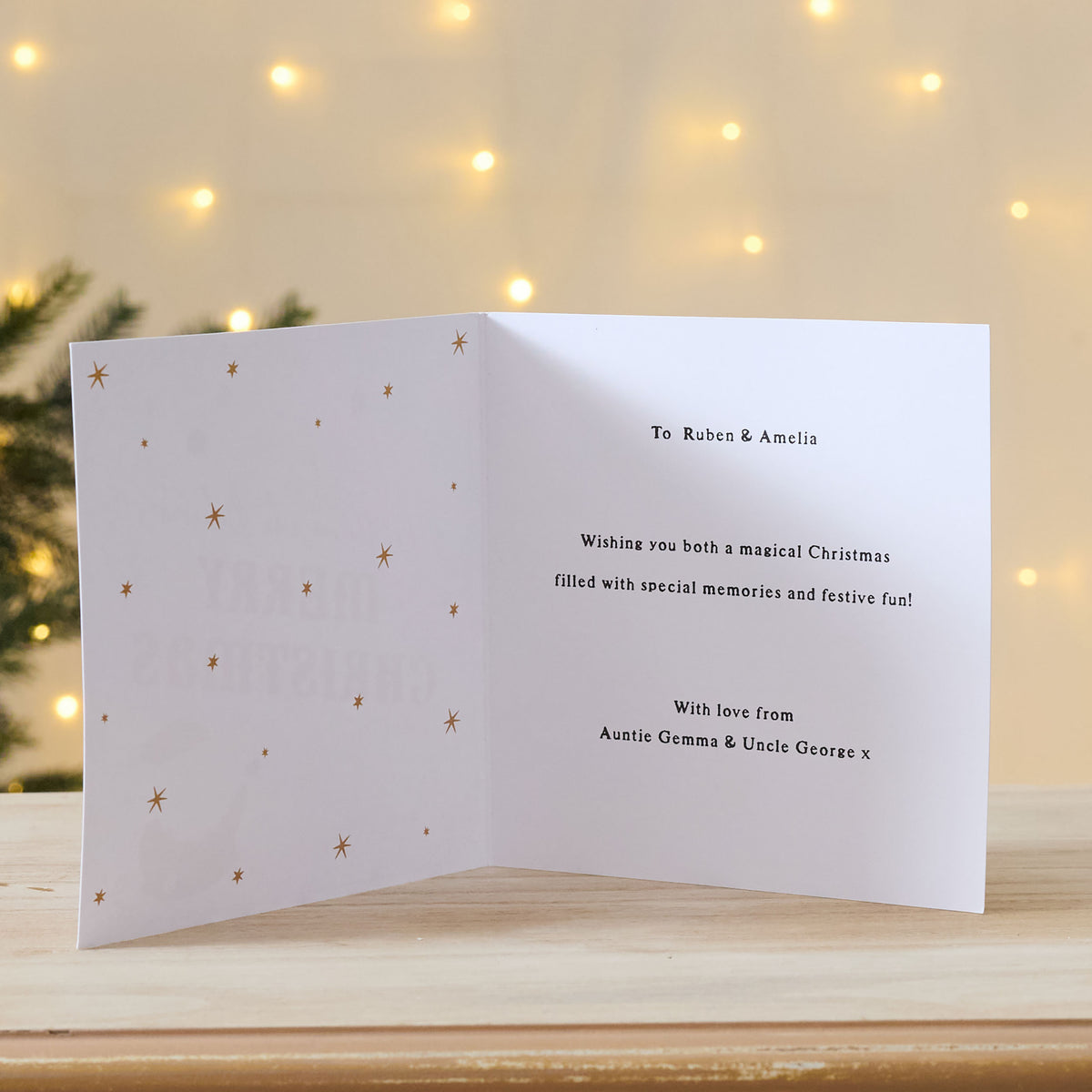 Personalised For the One Who Believes Christmas Card
