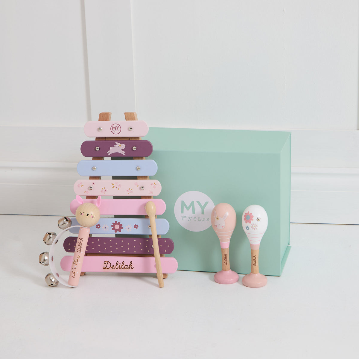 Personalised Pink Core Music Gift Set