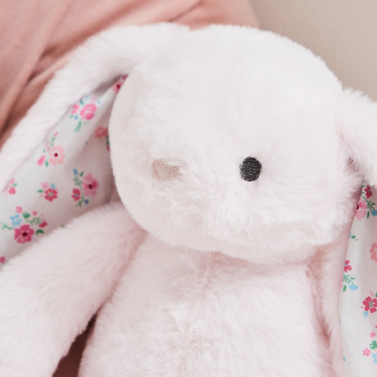 Personalised Pale Pink Bunny Soft Toy - Embroidered