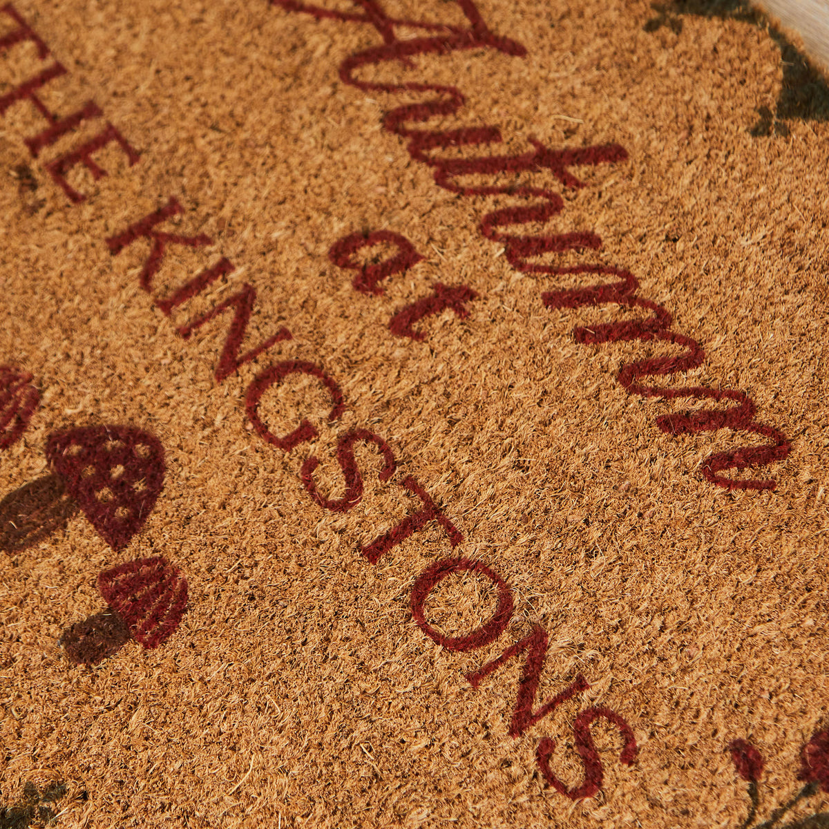 Personalised Autumn Coir Door Mat