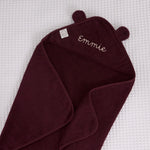 Personalised Mulberry Pie Curved Hooded Towel