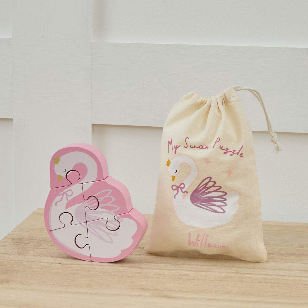 Personalised Swan Puzzle FSC®