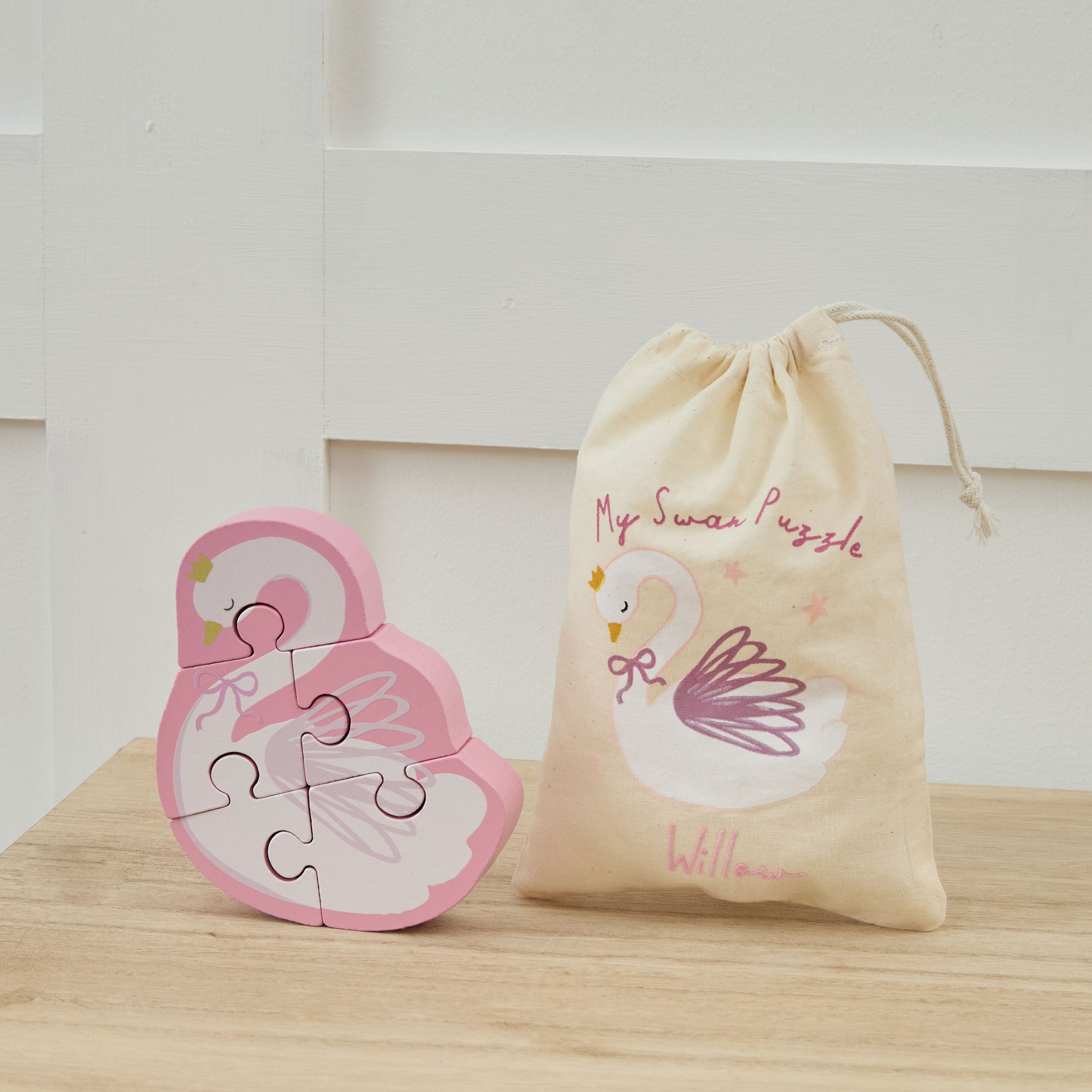 Personalised Swan Puzzle FSC®