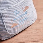 Personalised Cloud Blue Cord Mini Backpack
