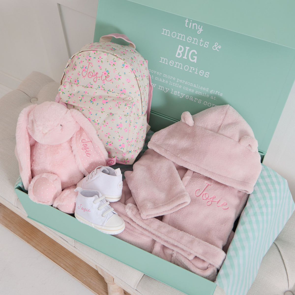Personalised Pink Best of My 1st Years Gift Set