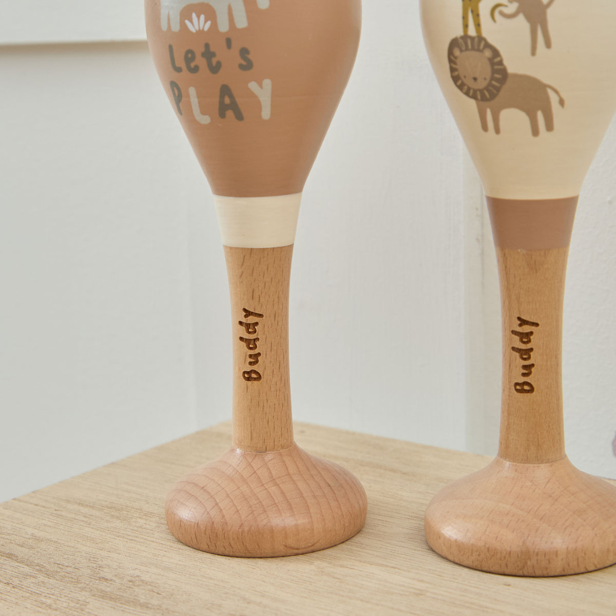 Personalised Safari Maracas FSC®