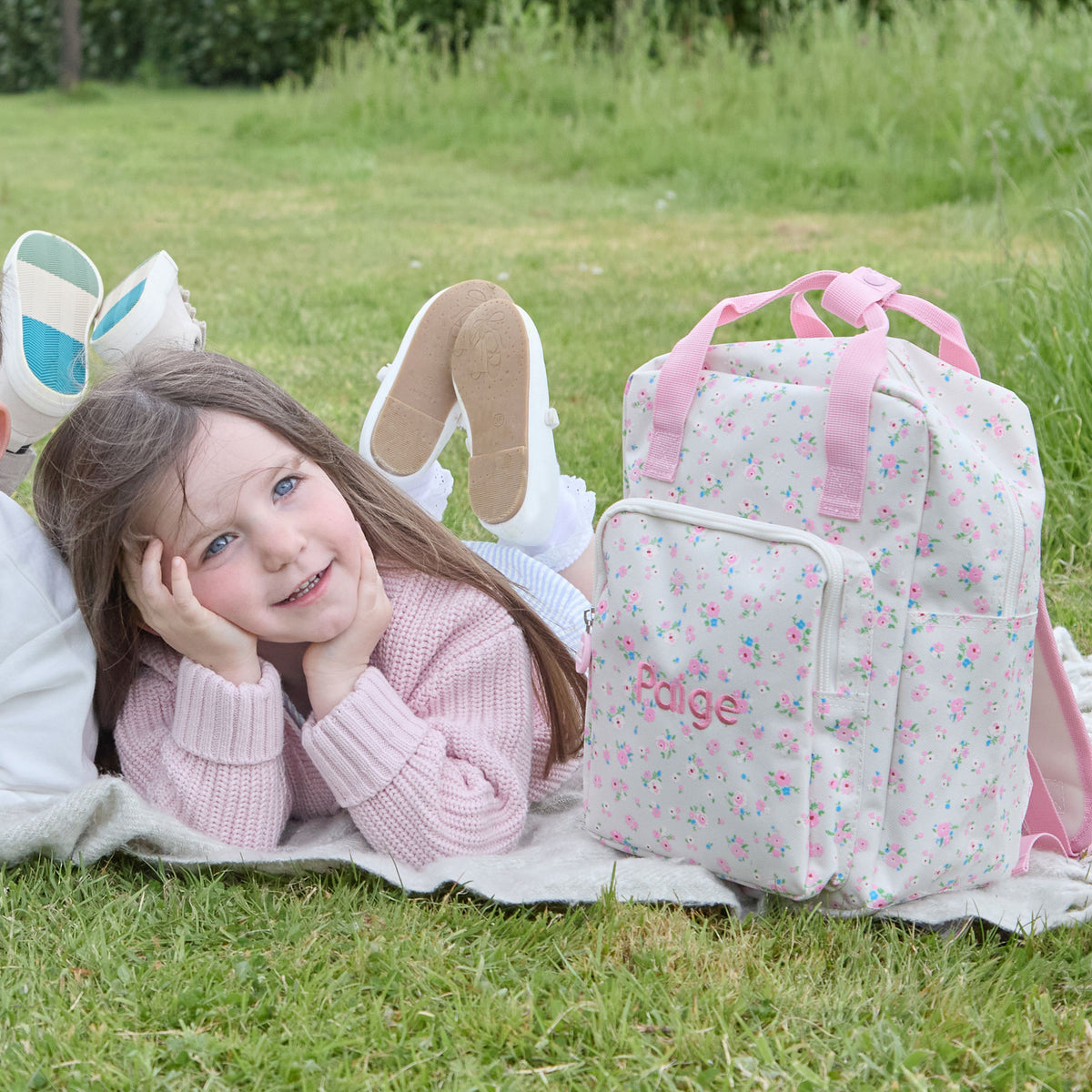 Personalised Ditsy Print Medium Backpack
