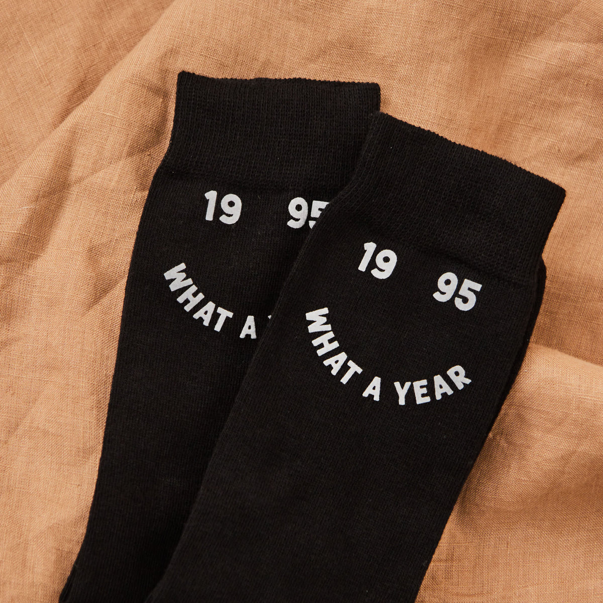 Personalised What a Year Black Socks by Made Yours