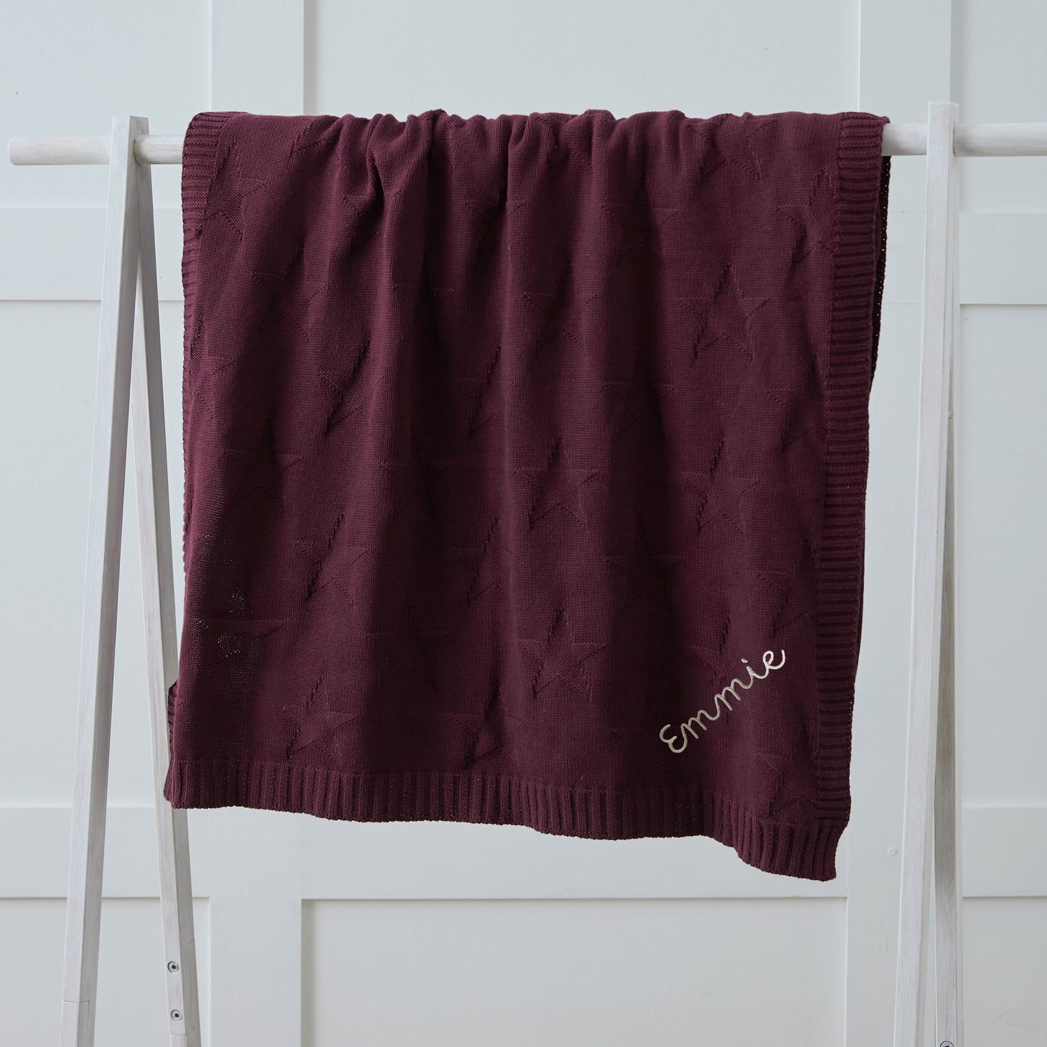 Personalised Mulberry Pie Jacquard Blanket