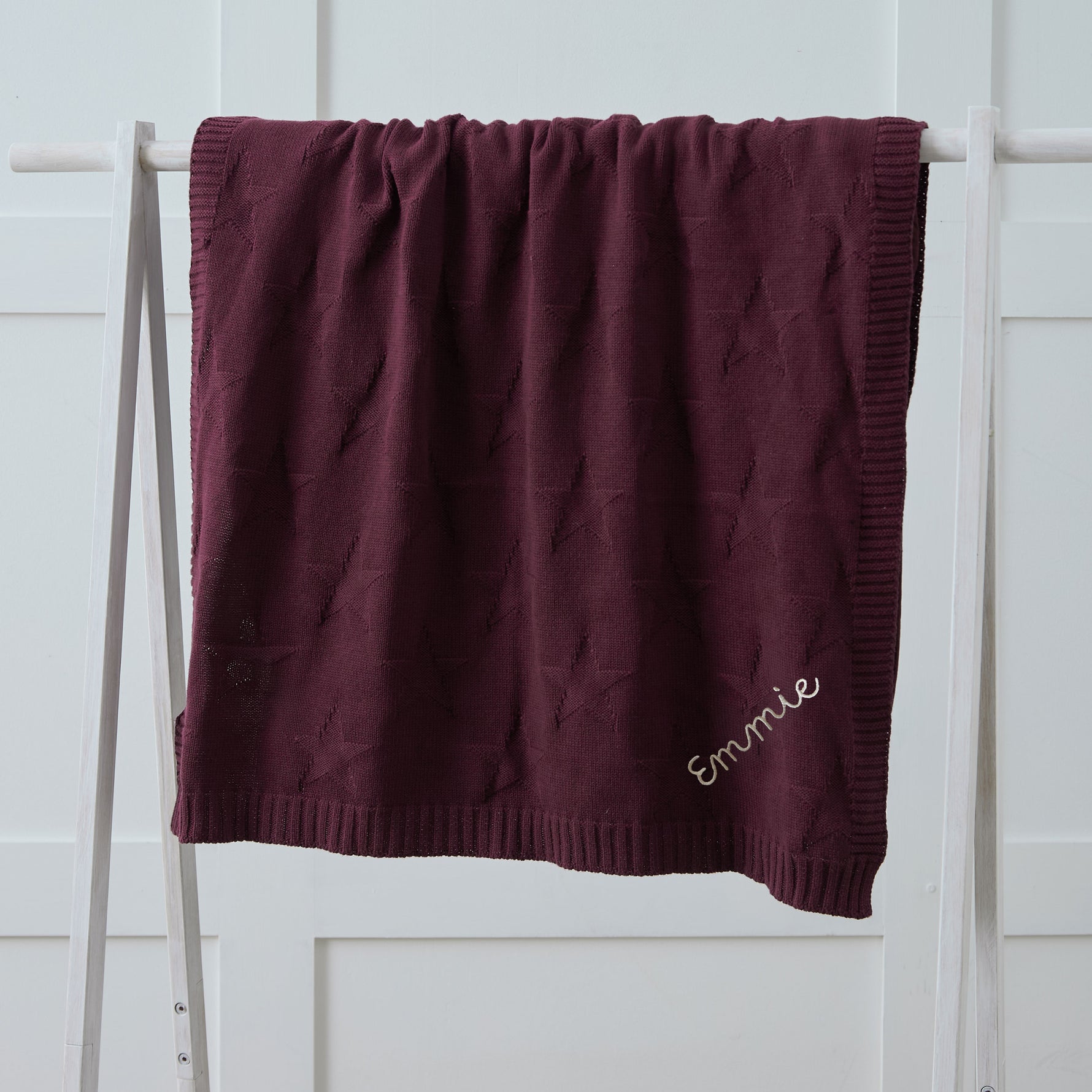 Personalised Mulberry Pie Jacquard Blanket