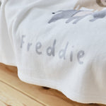 Personalized Born to be Loved Animal Fleece Blanket