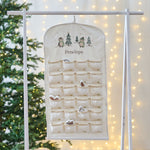 Personalised Penguin Scene Fabric Advent Calendar