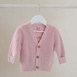 Personalised Little Pumpkin Pink Cardigan