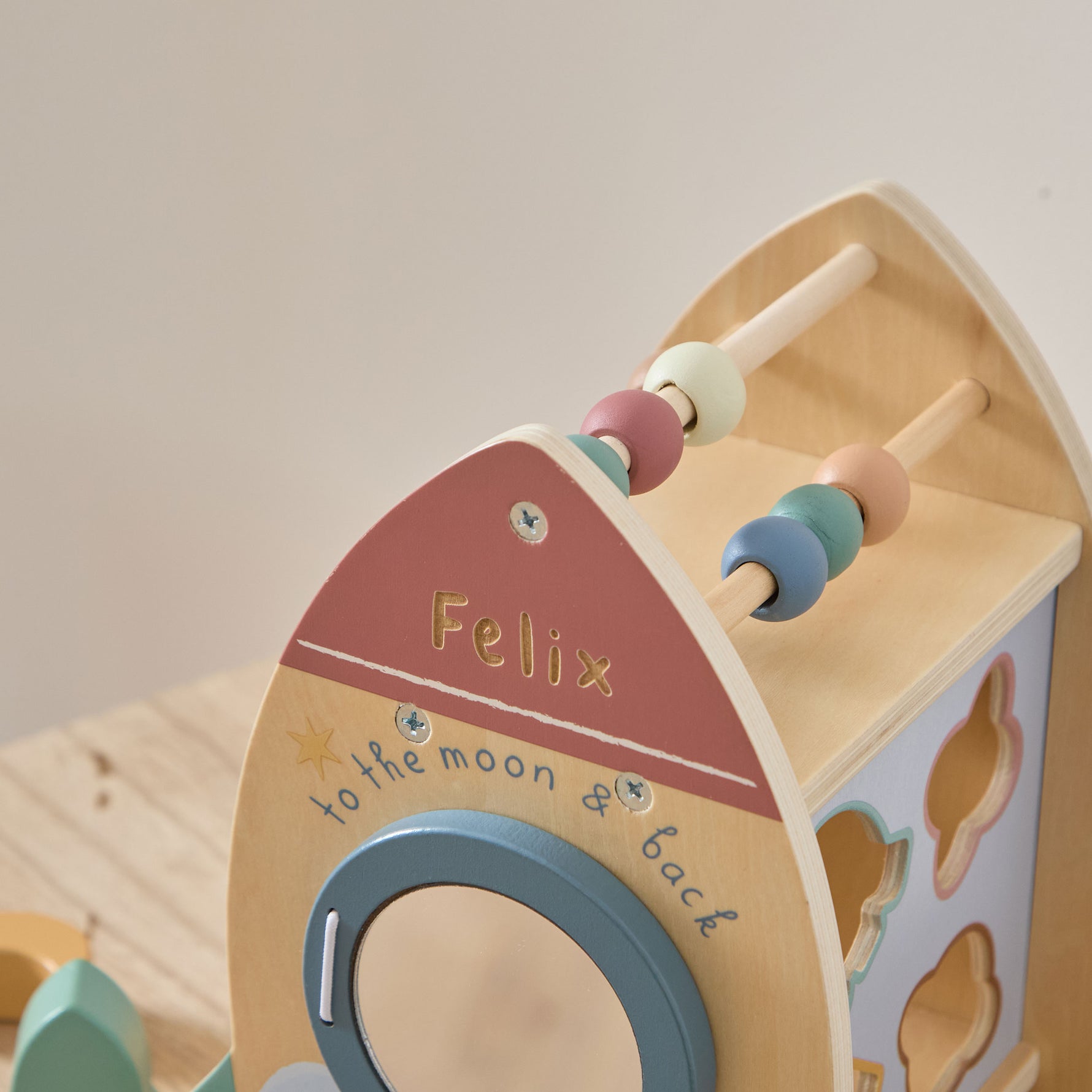 Personalised Rocket Shape Sorter FSC®