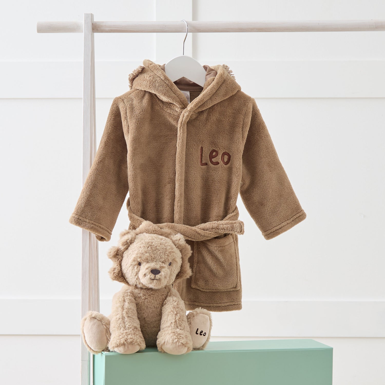 Personalised Lion Snuggle and Cuddle Set