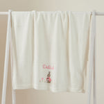 Personalised Flopsy™ Bunny Cross Stitch Ivory Shawl