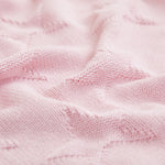 Personalized Pink Star Jacquard Baby Blanket