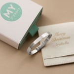 Personalised Platinum Plated Silver Baby Keepsake Bangle