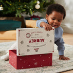Personalised Wooden Merry Christmas Red Christmas Eve Box FSC®
