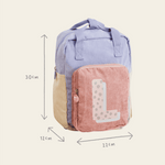 My Kids Personalised Bold Initial Medium Grab Handle Backpack