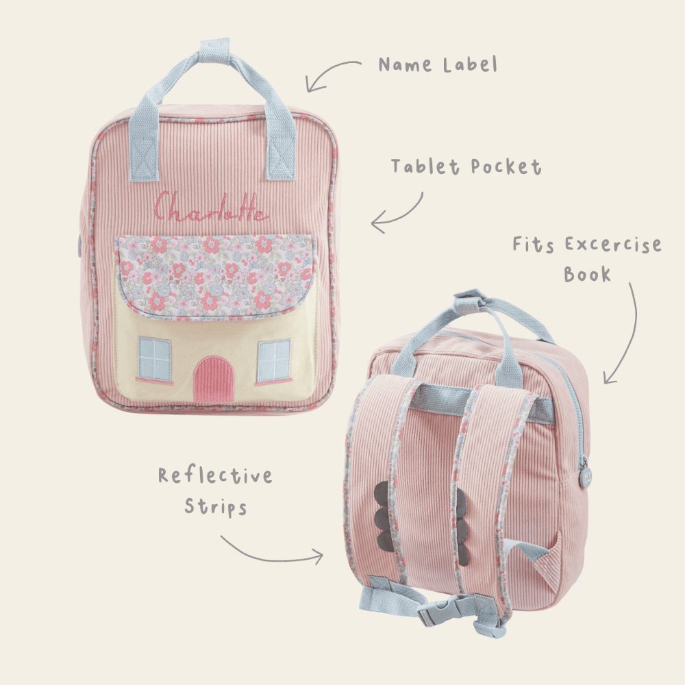 Personalised Cottage Medium Backpack