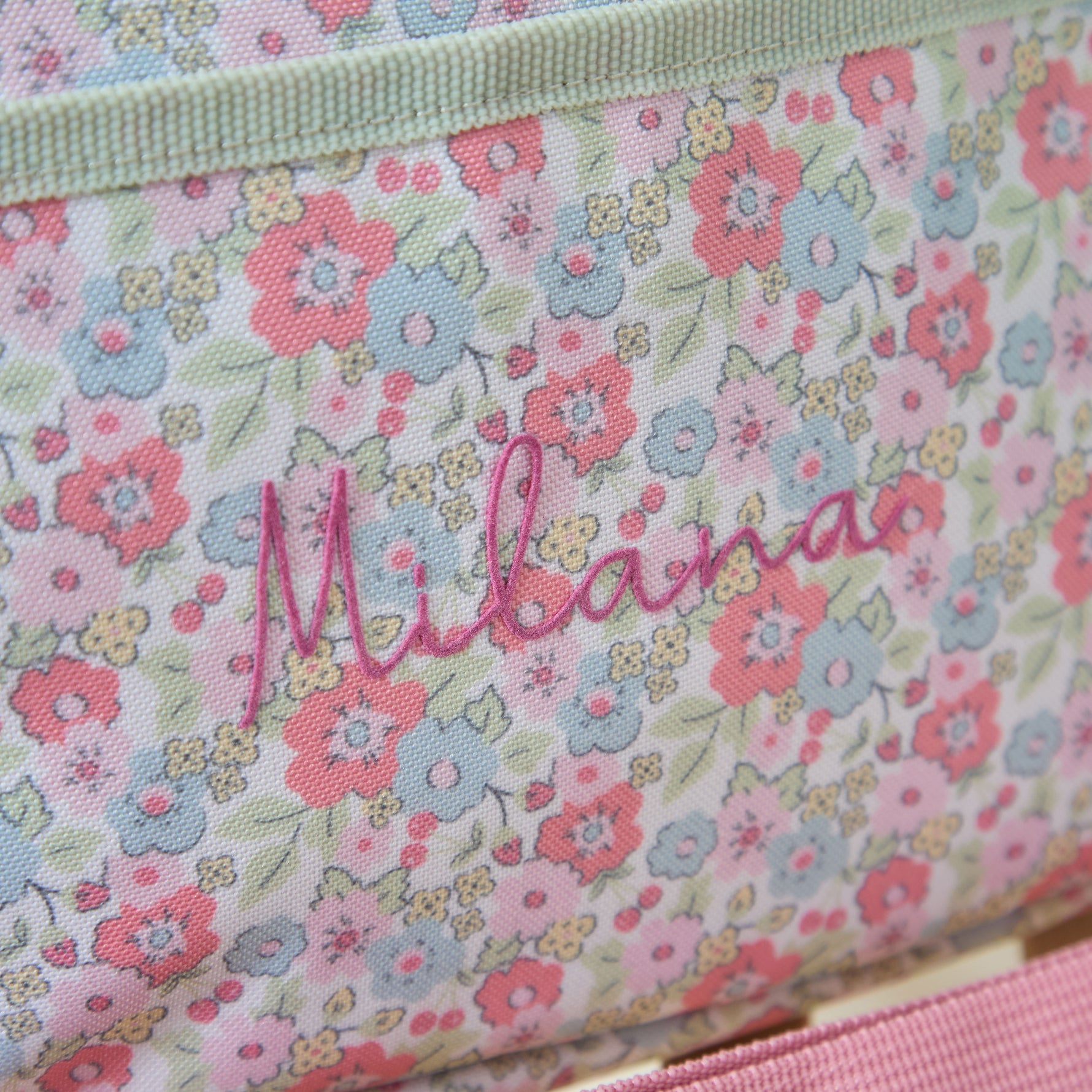 Personalised Cottage Ditsy Boxy Lunchbag