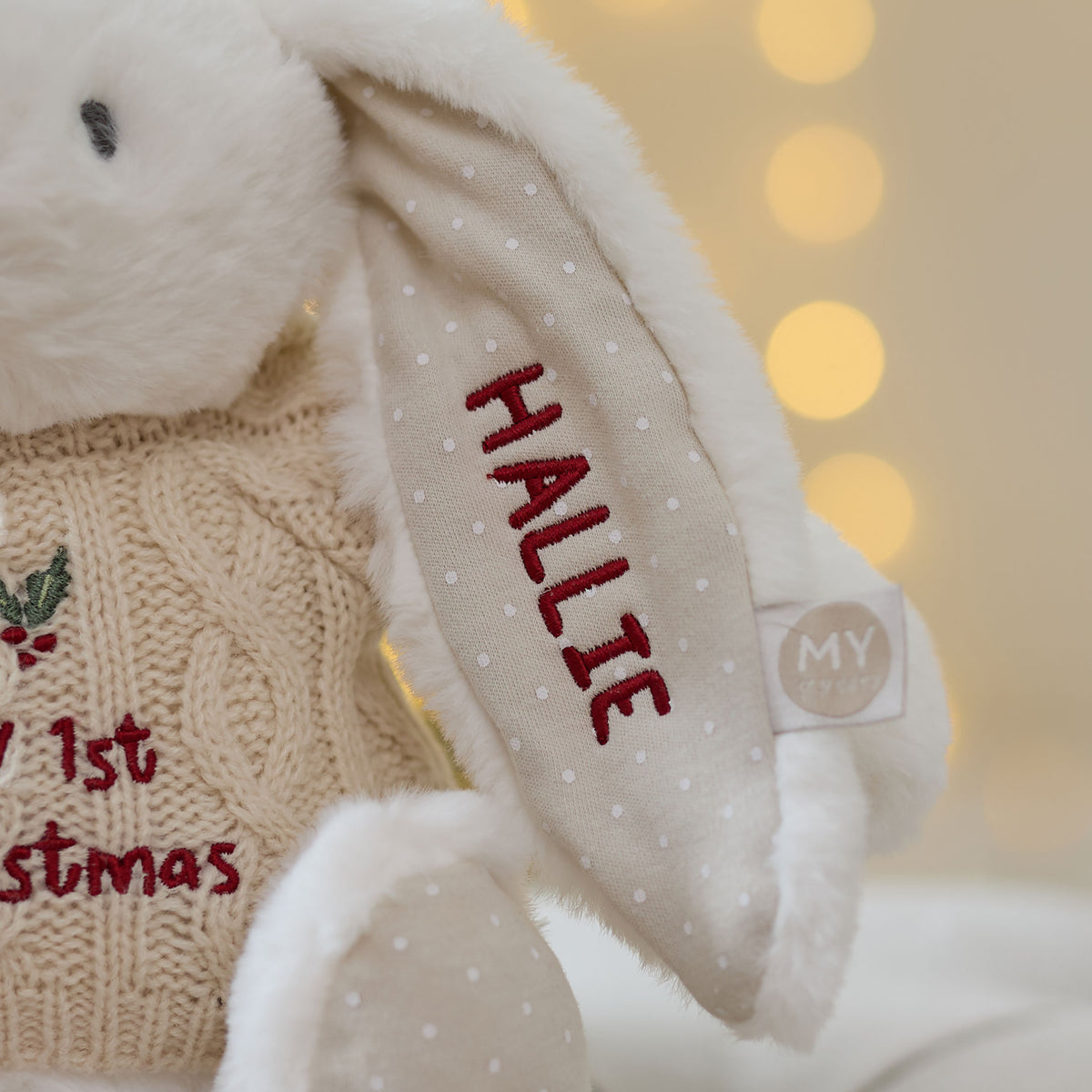 Personalised My 1st Christmas Bunny and Jumper