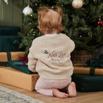 Personalised Nice List Oatmeal Cardigan
